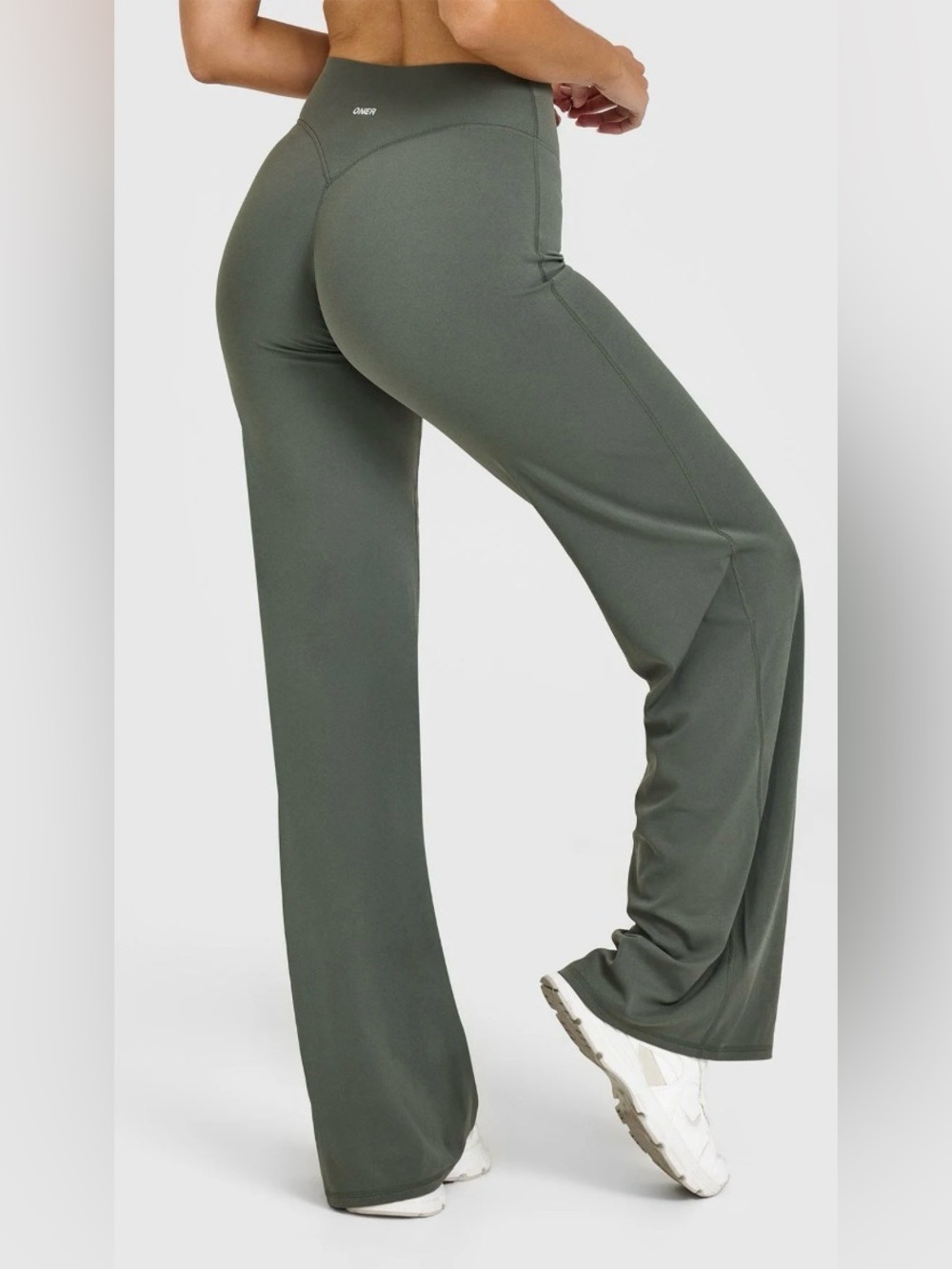 Oner Active | Soft Motion Straight Leg Pants | Dark Khaki Size L regular length